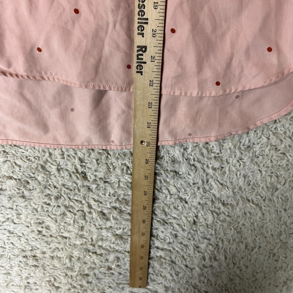 Levis Blouse Top Womens Small Pink Button Up Long Sleeve Tunic High Low Flowy - Picture 5 of 9